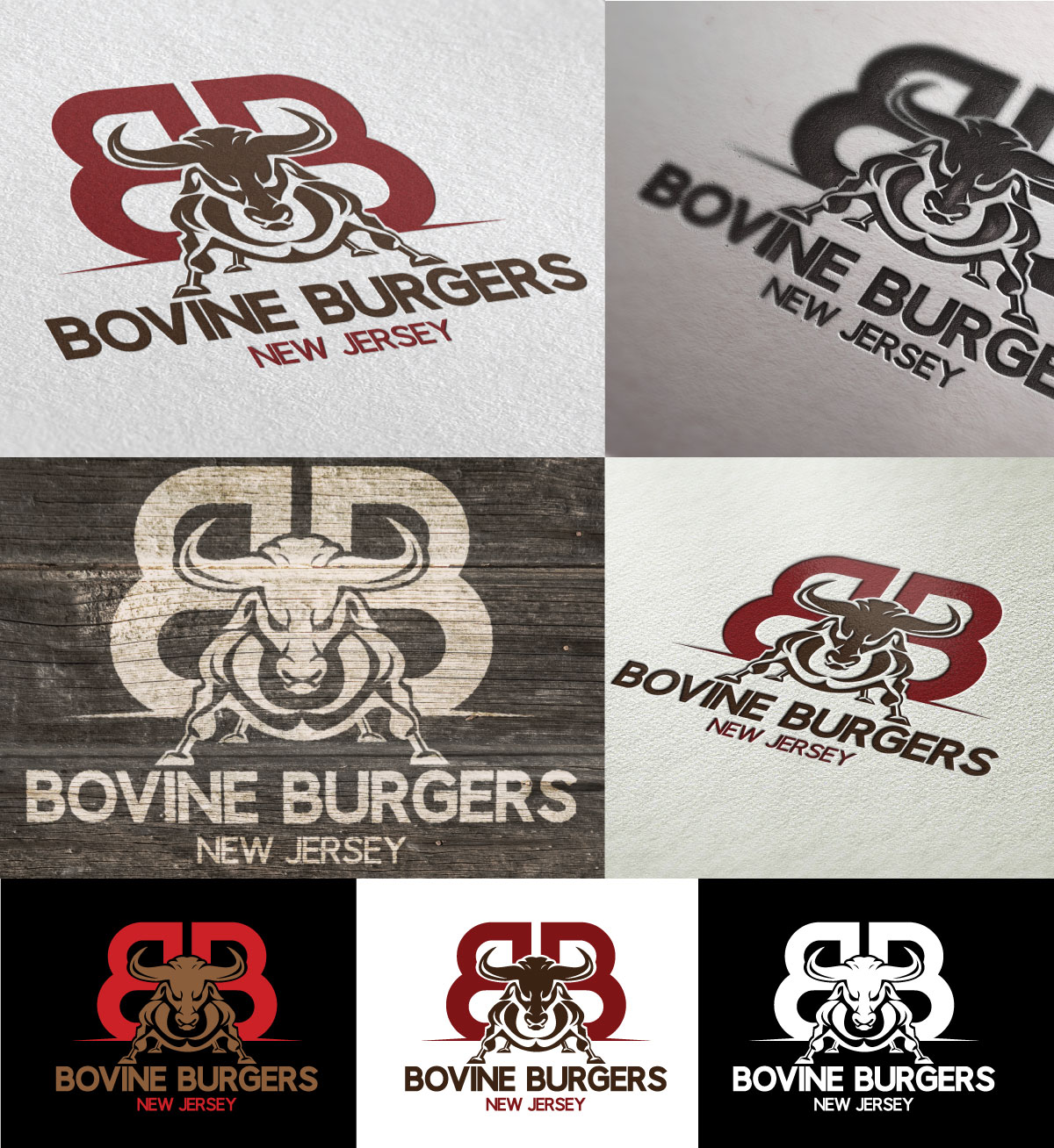 Logo Design by COO COO design for Bovine Burgers, Inc. | Design: #11843995