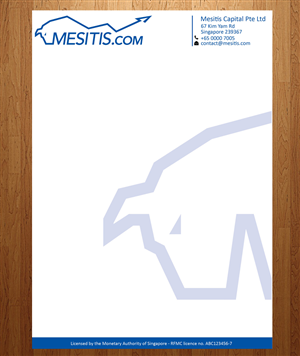 Briefkopf-Design von Anna  für Mesitis Capital Pte Ltd | Design #2379952