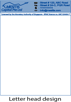 Letterhead Design by Exclusive4U for Mesitis Capital Pte Ltd | Design #2376521