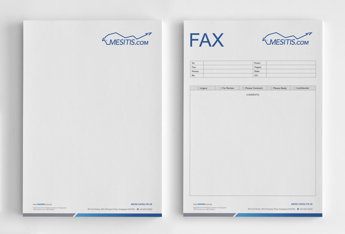 Briefkopf-Design von logodentity für Mesitis Capital Pte Ltd | Design #2367370