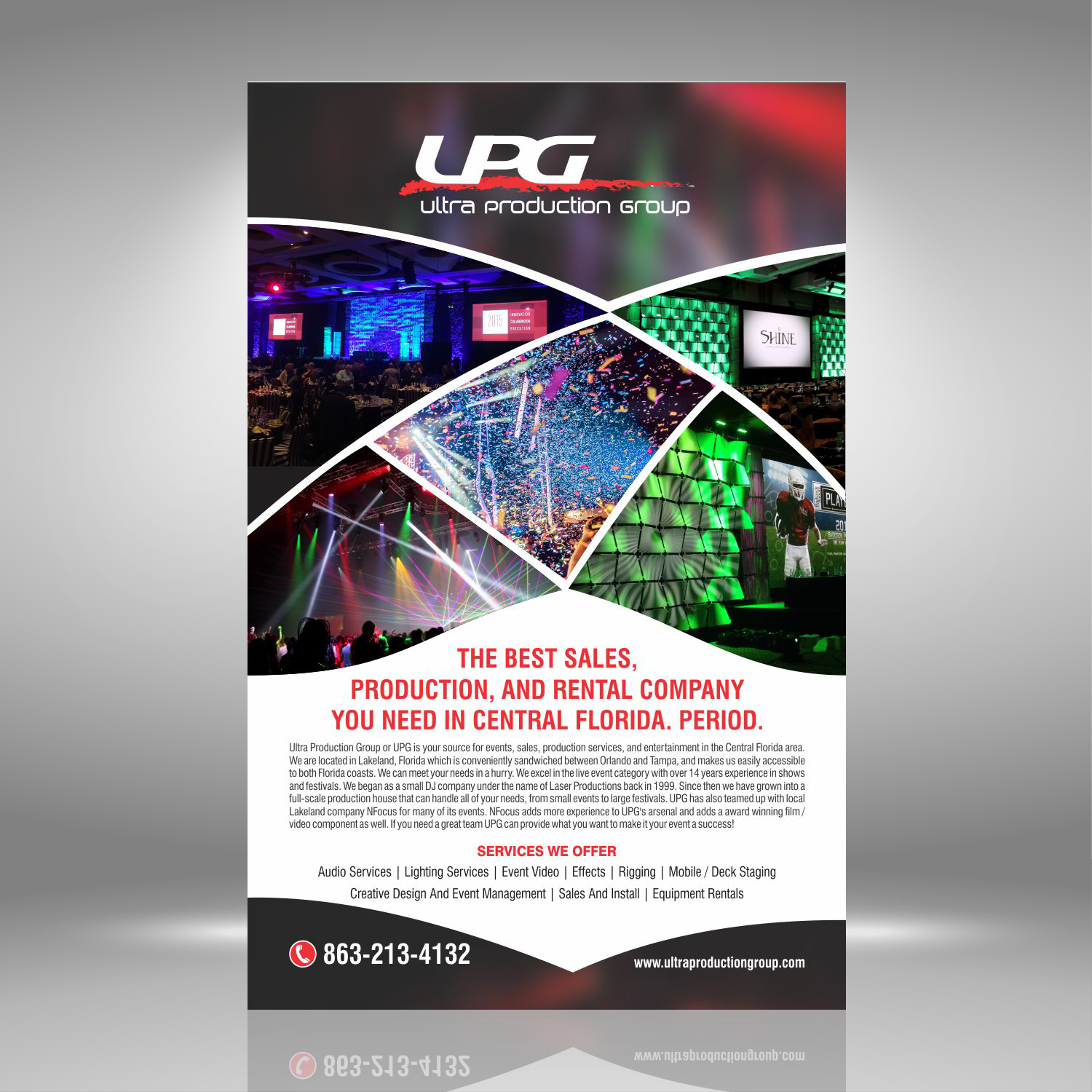 Advertisement Design by uk for Ultra Production Group LLC | Design #11818681