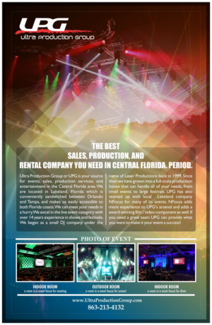 Advertisement Design by Danang Prastiawan for Ultra Production Group LLC | Design: #11818762