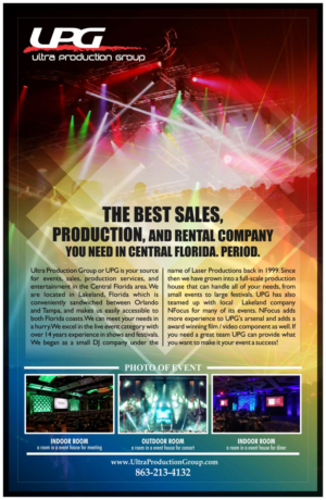 Advertisement Design by Danang Prastiawan for Ultra Production Group LLC | Design: #11820768