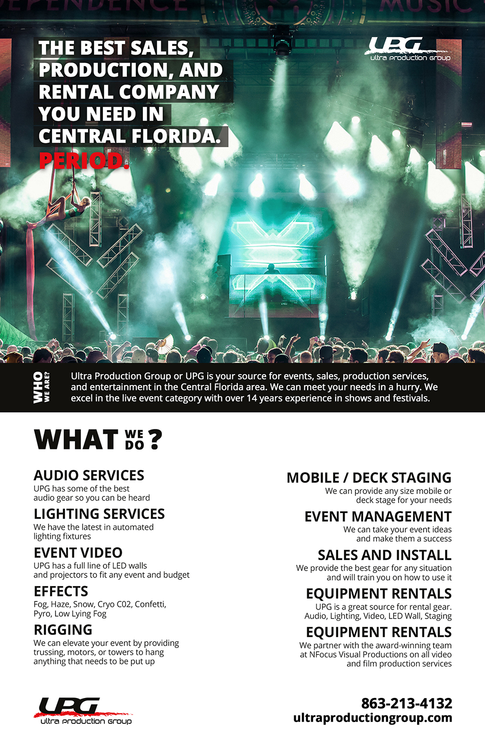 Advertisement Design by DesignSolutions for Ultra Production Group LLC | Design #11822263