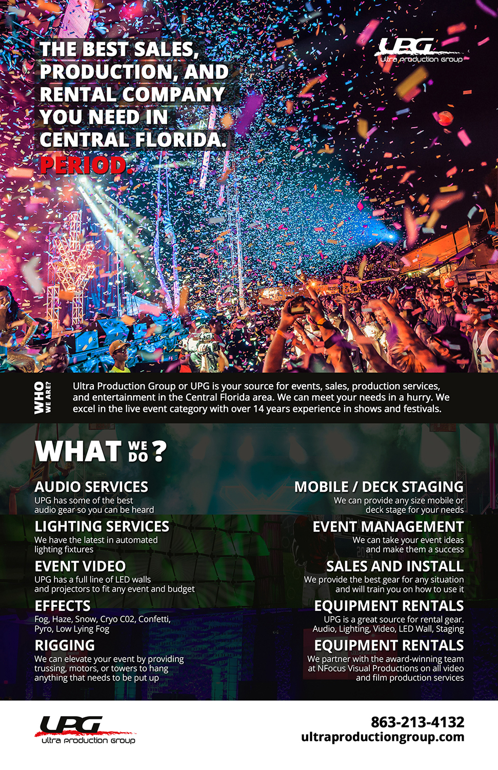 Advertisement Design by DesignSolutions for Ultra Production Group LLC | Design #11822264