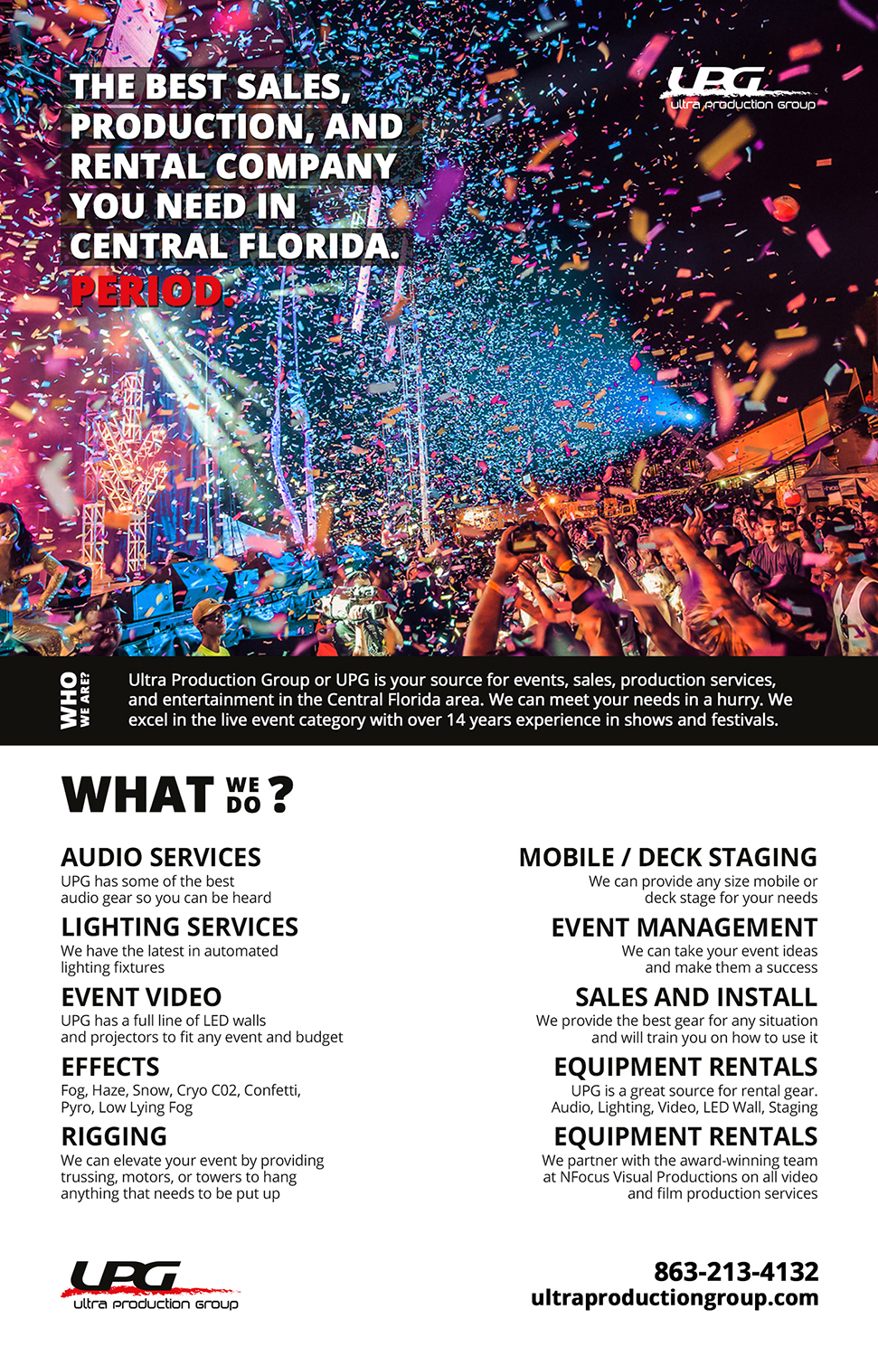 Advertisement Design by DesignSolutions for Ultra Production Group LLC | Design #11822265