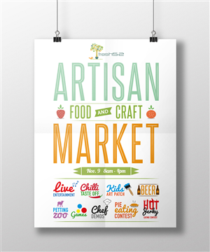 fresh52 Farmers & Artisan Market Fall Harvest Festival | Flyer Design by James Hamilton