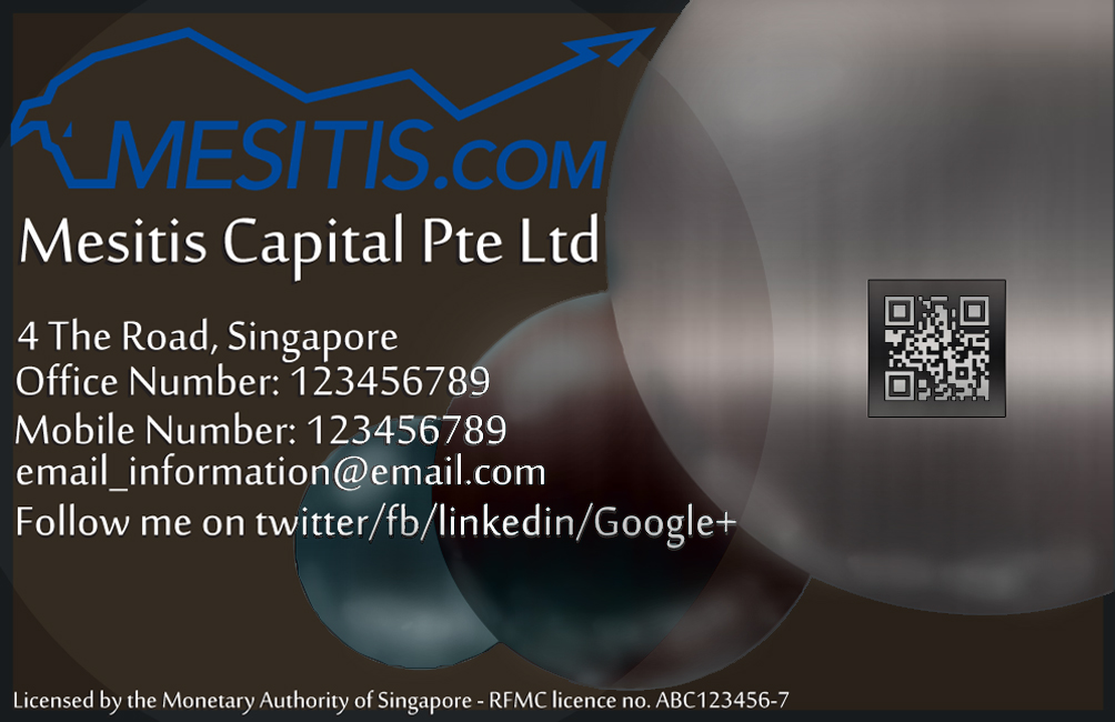Business Card Design by CW for Mesitis Capital Pte Ltd | Design #2357887