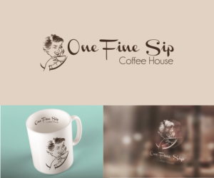 Logo Design by Elizabeta for One Fine Sip Coffee House | Design: #11873678