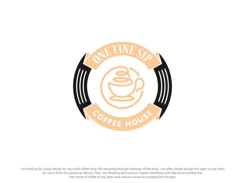 Logo Design by sarahlakhani258 for One Fine Sip Coffee House | Design #11835397