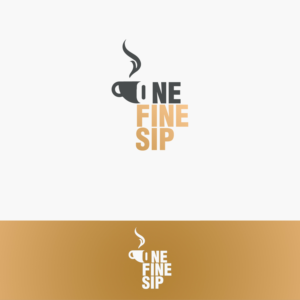 Logo Design by MJDesign for One Fine Sip Coffee House | Design #11856013