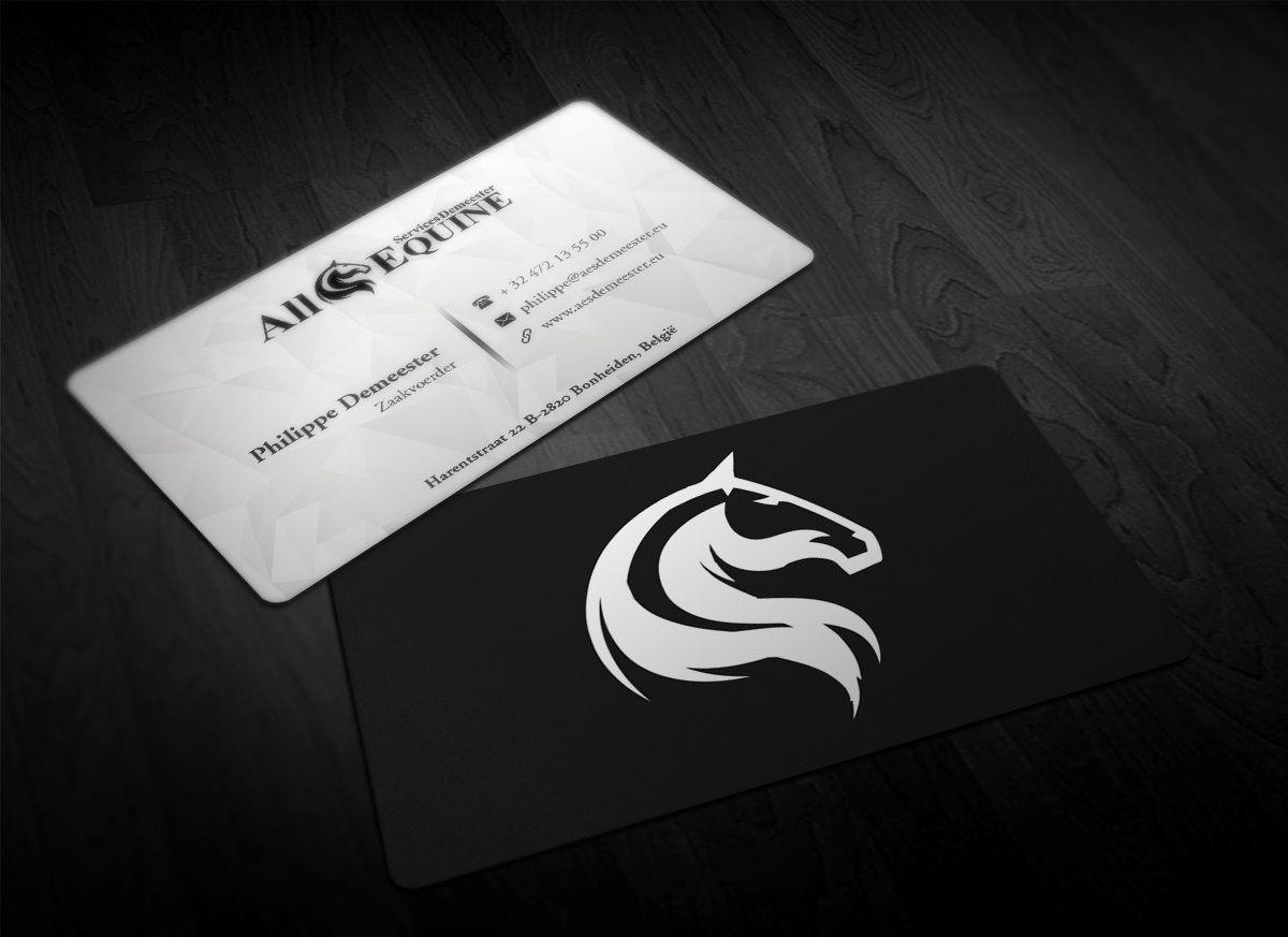 Business Card Design by Pointless Pixels India for All Equine Services Demeester | Design #11840223