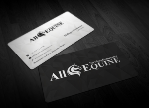 Business Card Design by Pointless Pixels India for All Equine Services Demeester | Design: #11840233