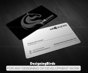 Visitenkarten-Design von Designing Birds für All Equine Services Demeester | Design: #11837878