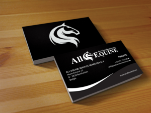 Business Card Design by Creations Box 2015 for All Equine Services Demeester | Design: #11841187