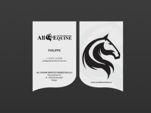 Business Card Design by Creations Box 2015 for All Equine Services Demeester | Design: #11841190