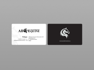 Business Card Design by Creations Box 2015 for All Equine Services Demeester | Design: #11841542