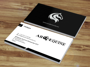 Business Card Design by Creations Box 2015 for All Equine Services Demeester | Design: #11841545