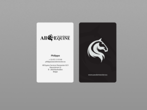Business Card Design by Creations Box 2015 for All Equine Services Demeester | Design: #11841549