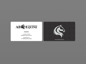 Business Card Design by Creations Box 2015 for All Equine Services Demeester | Design: #11841552