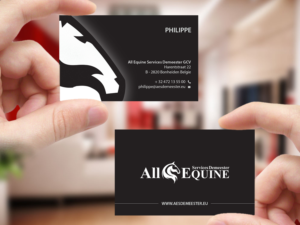 Business Card Design by Creations Box 2015 for All Equine Services Demeester | Design: #11841563
