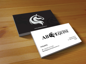 Business Card Design by Creations Box 2015 for All Equine Services Demeester | Design: #11841564