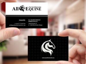 Business Card Design by Creations Box 2015 for All Equine Services Demeester | Design: #11841565