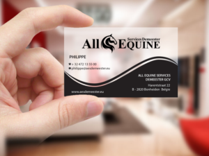 Business Card Design by Creations Box 2015 for All Equine Services Demeester | Design: #11841566
