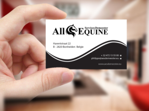 Visitenkarten-Design von Creations Box 2015 für All Equine Services Demeester | Design: #11841567