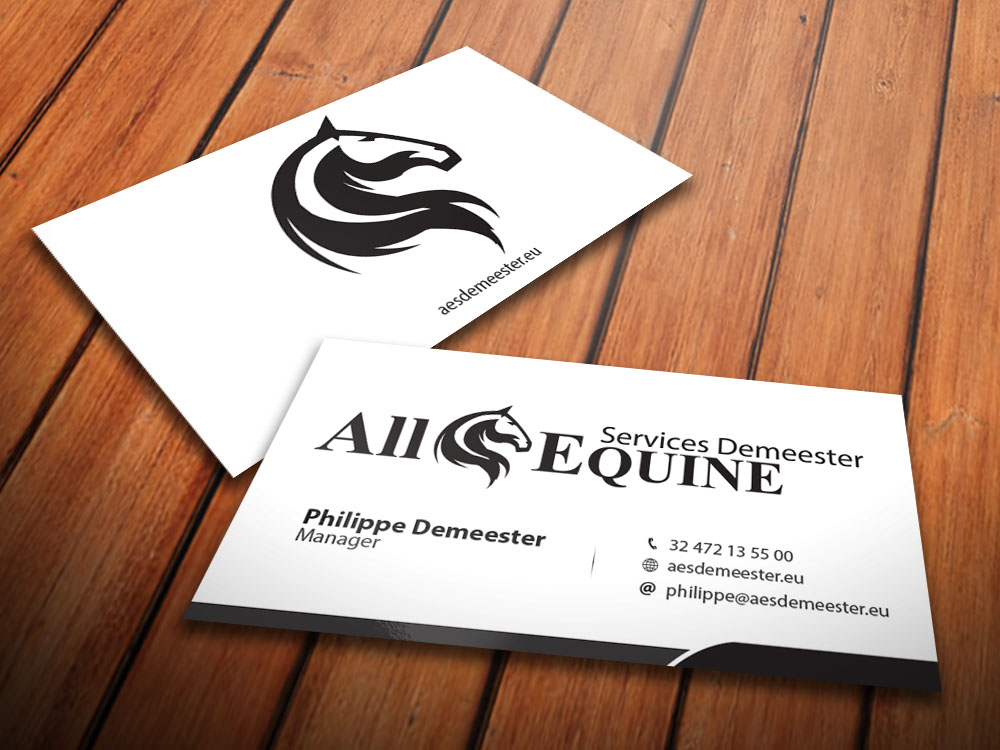 Business Card Design by PD Studios for All Equine Services Demeester | Design #11863570