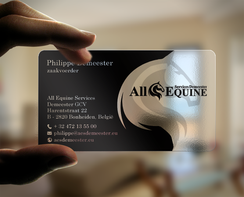 Visitenkarten-Design von chandrayaan.creative für All Equine Services Demeester | Design #11839326