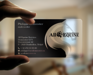 Business Card Design by chandrayaan.creative for All Equine Services Demeester | Design: #11839326