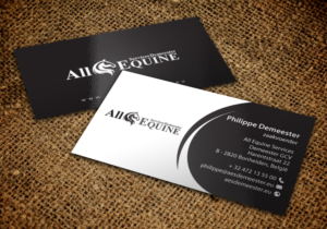 Business Card Design by chandrayaan.creative for All Equine Services Demeester | Design: #11839334