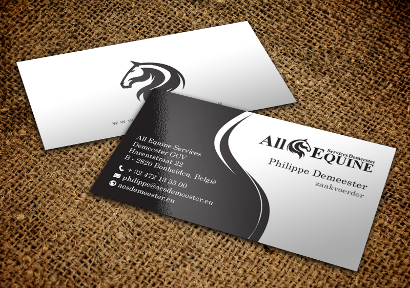 Business Card Design by chandrayaan.creative for All Equine Services Demeester | Design #11839335