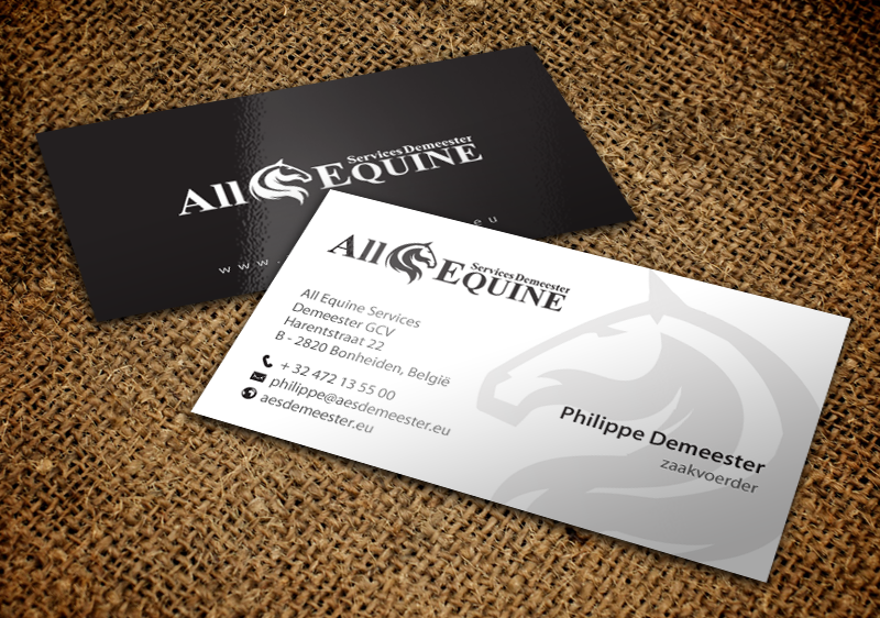 Business Card Design by chandrayaan.creative for All Equine Services Demeester | Design #11839339