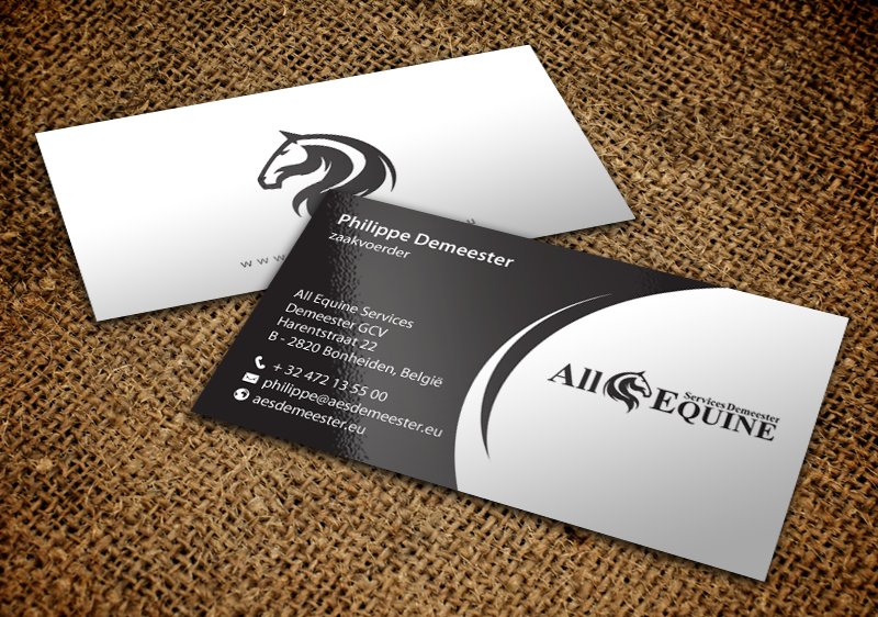 Business Card Design by chandrayaan.creative for All Equine Services Demeester | Design #11839340