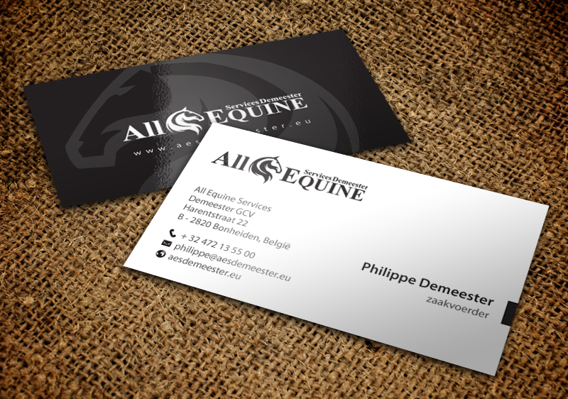Business Card Design by chandrayaan.creative for All Equine Services Demeester | Design #11839341