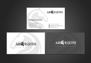 Business Card Design by chandrayaan.creative for All Equine Services Demeester | Design: #11868302
