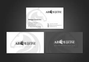 Business Card Design by chandrayaan.creative for All Equine Services Demeester | Design: #11868303