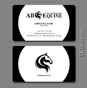 Business Card Design by SL Designer for All Equine Services Demeester | Design: #11827027