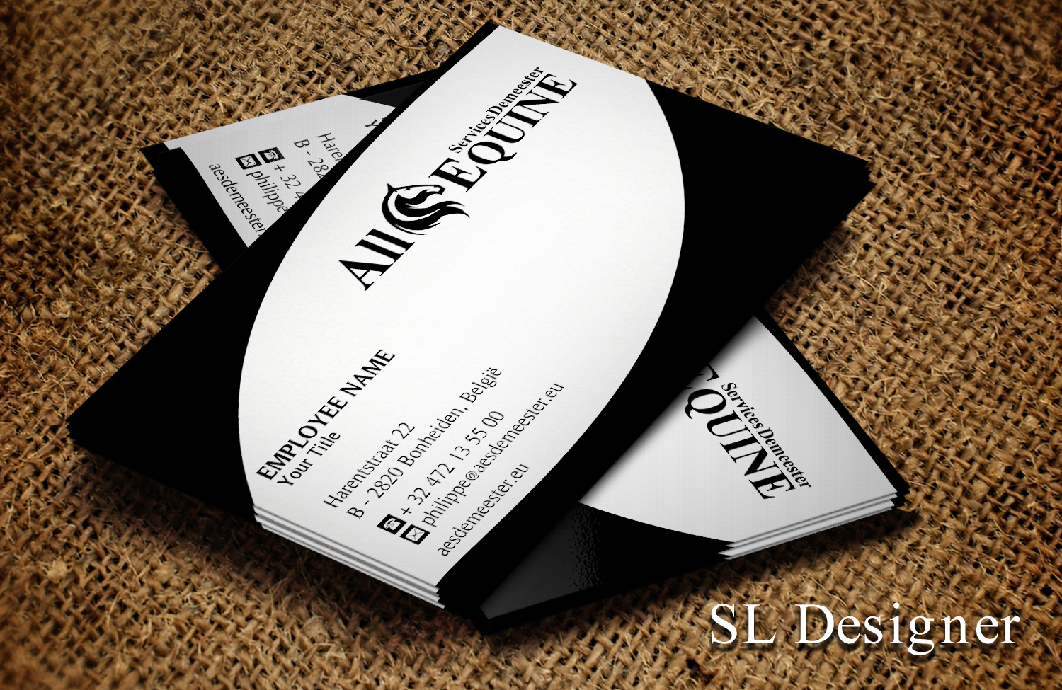 Business Card Design by SL Designer for All Equine Services Demeester | Design #11827028