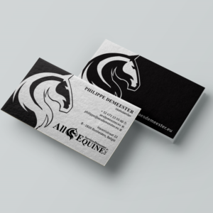 Business Card Design by Creative Jiniya for All Equine Services Demeester | Design: #11852776