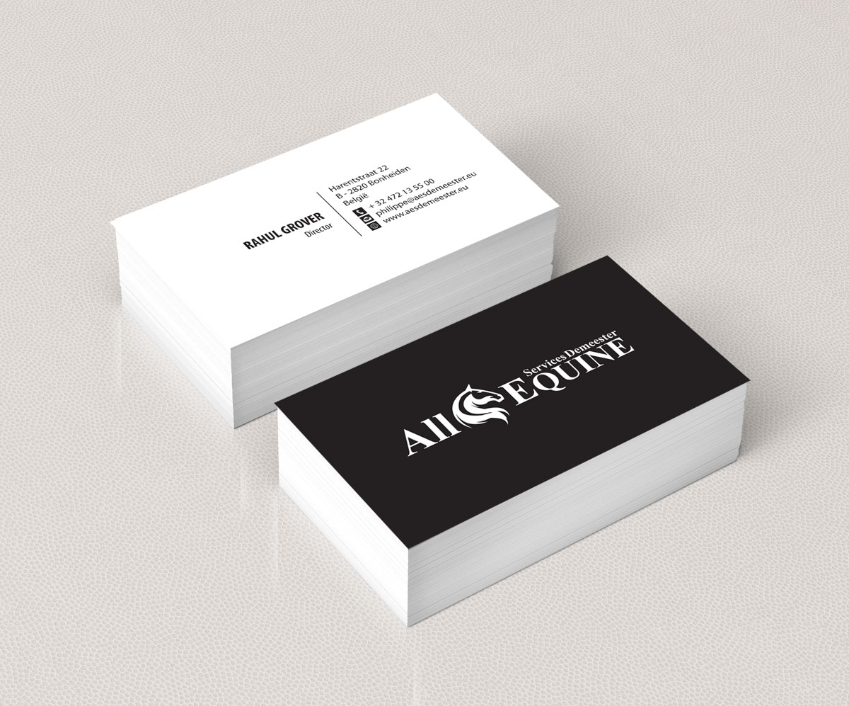 Business Card Design by alpesh9520 for All Equine Services Demeester | Design #11828337