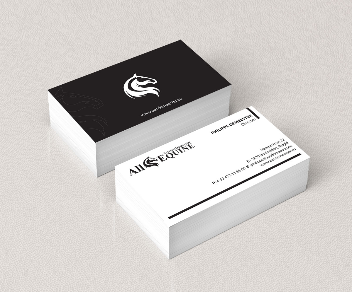 Business Card Design by alpesh9520 for All Equine Services Demeester | Design #11830404