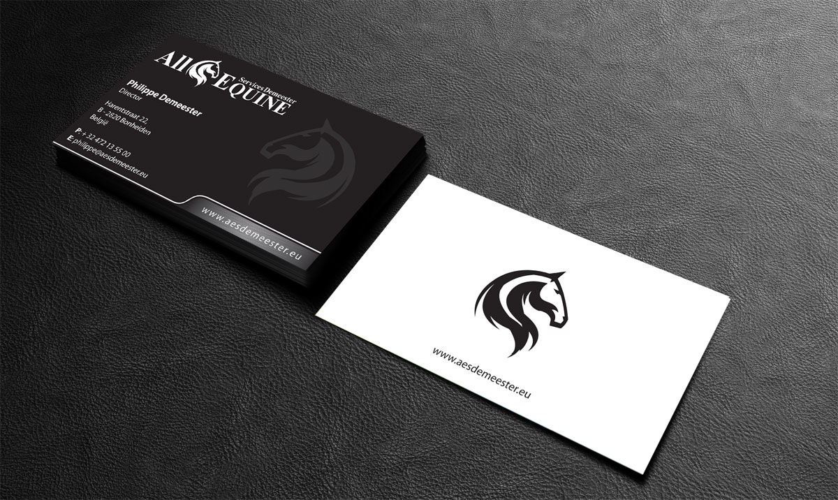 Business Card Design by alpesh9520 for All Equine Services Demeester | Design #11830853