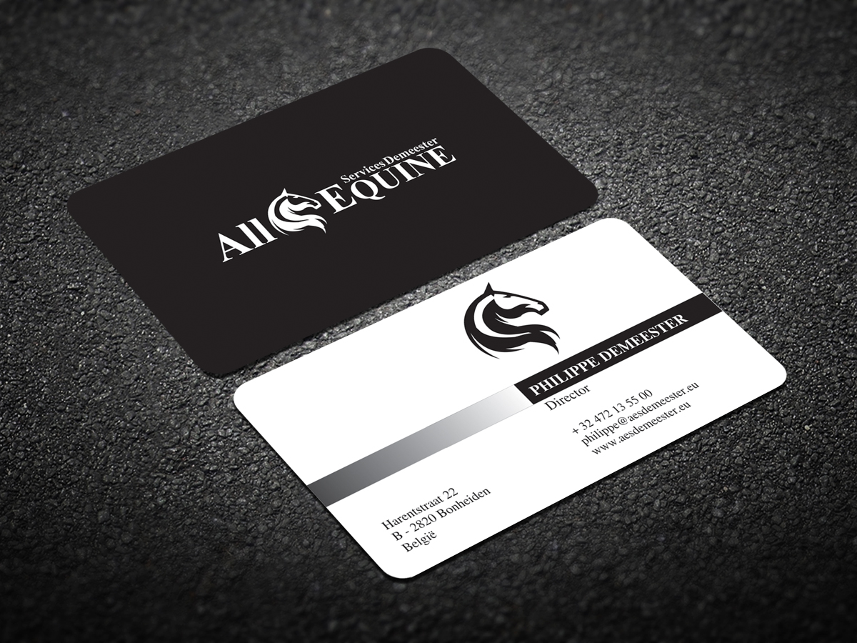 Business Card Design by alpesh9520 for All Equine Services Demeester | Design #11830856