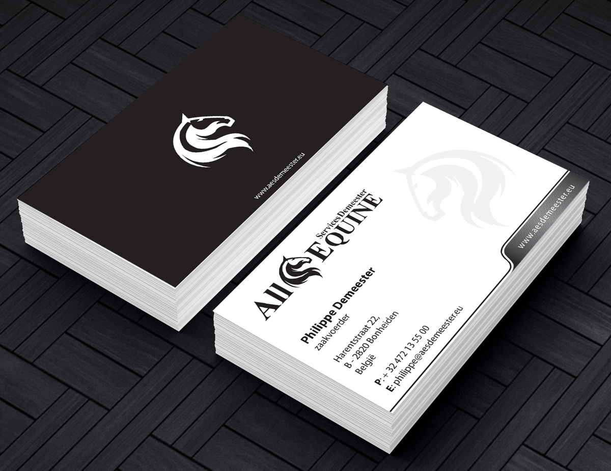 Business Card Design by alpesh9520 for All Equine Services Demeester | Design #11840916