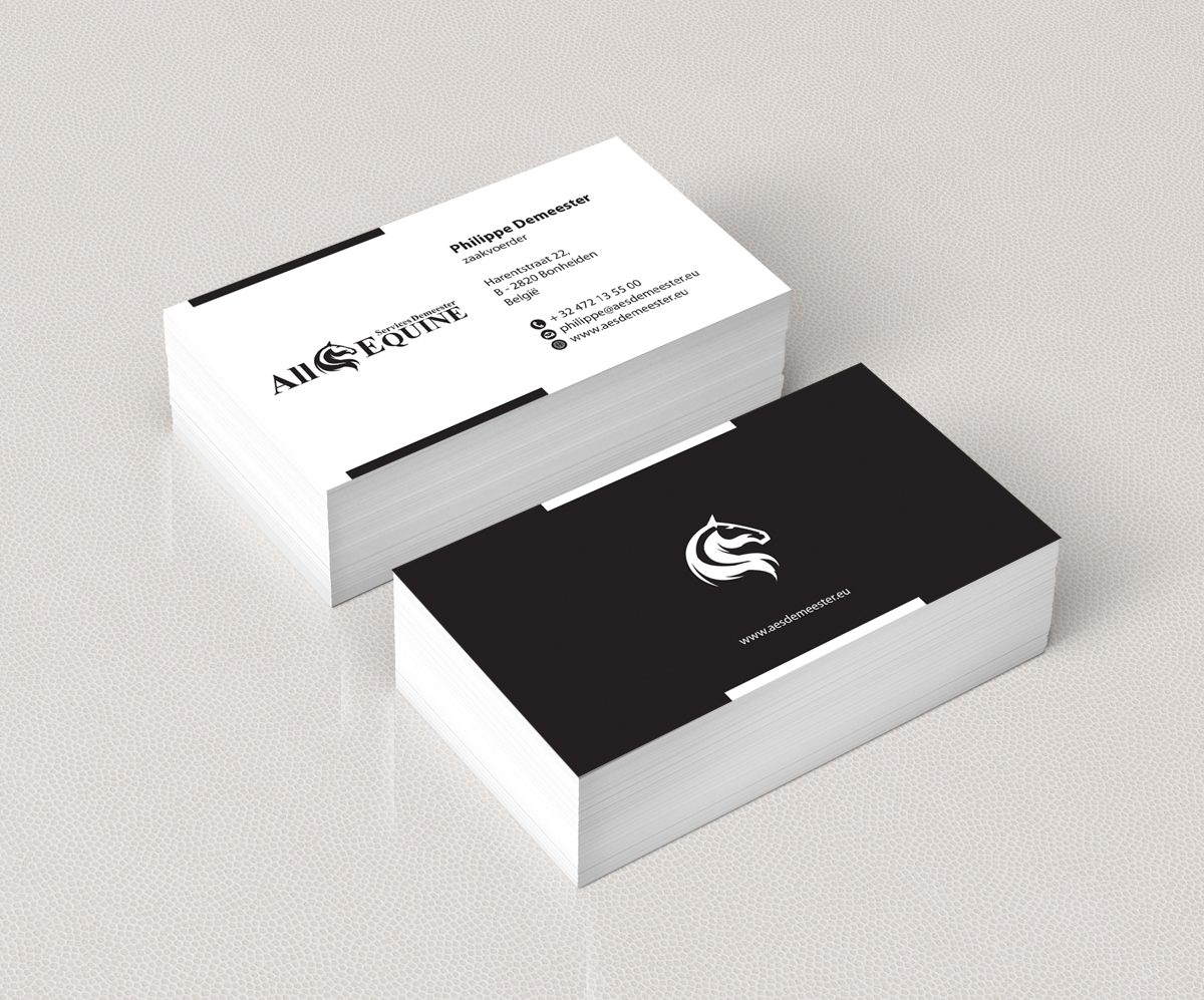 Business Card Design by alpesh9520 for All Equine Services Demeester | Design #11840917