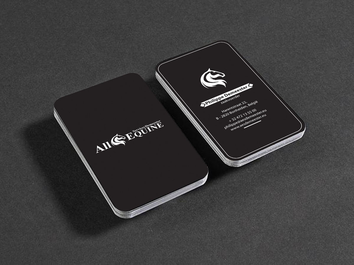 Business Card Design by alpesh9520 for All Equine Services Demeester | Design #11840919