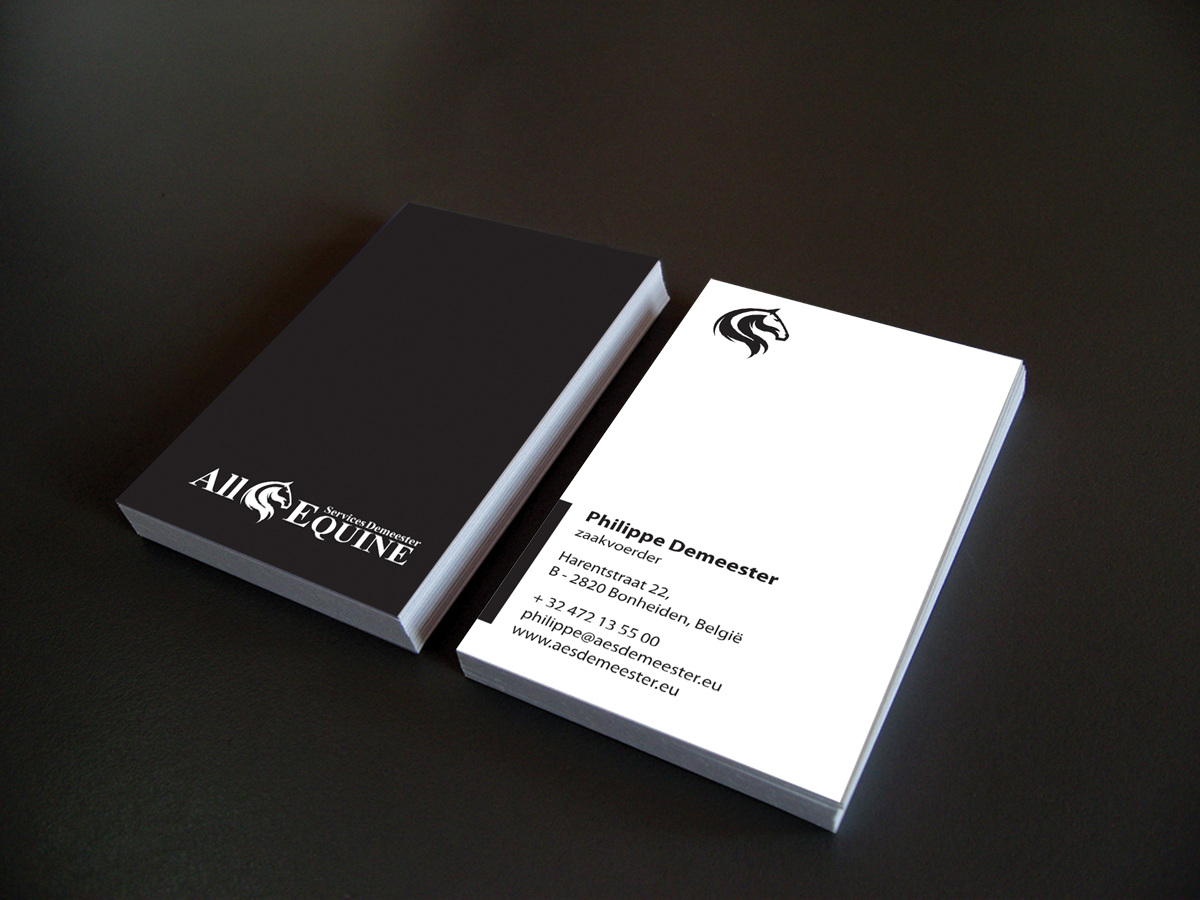 Business Card Design by alpesh9520 for All Equine Services Demeester | Design #11840920